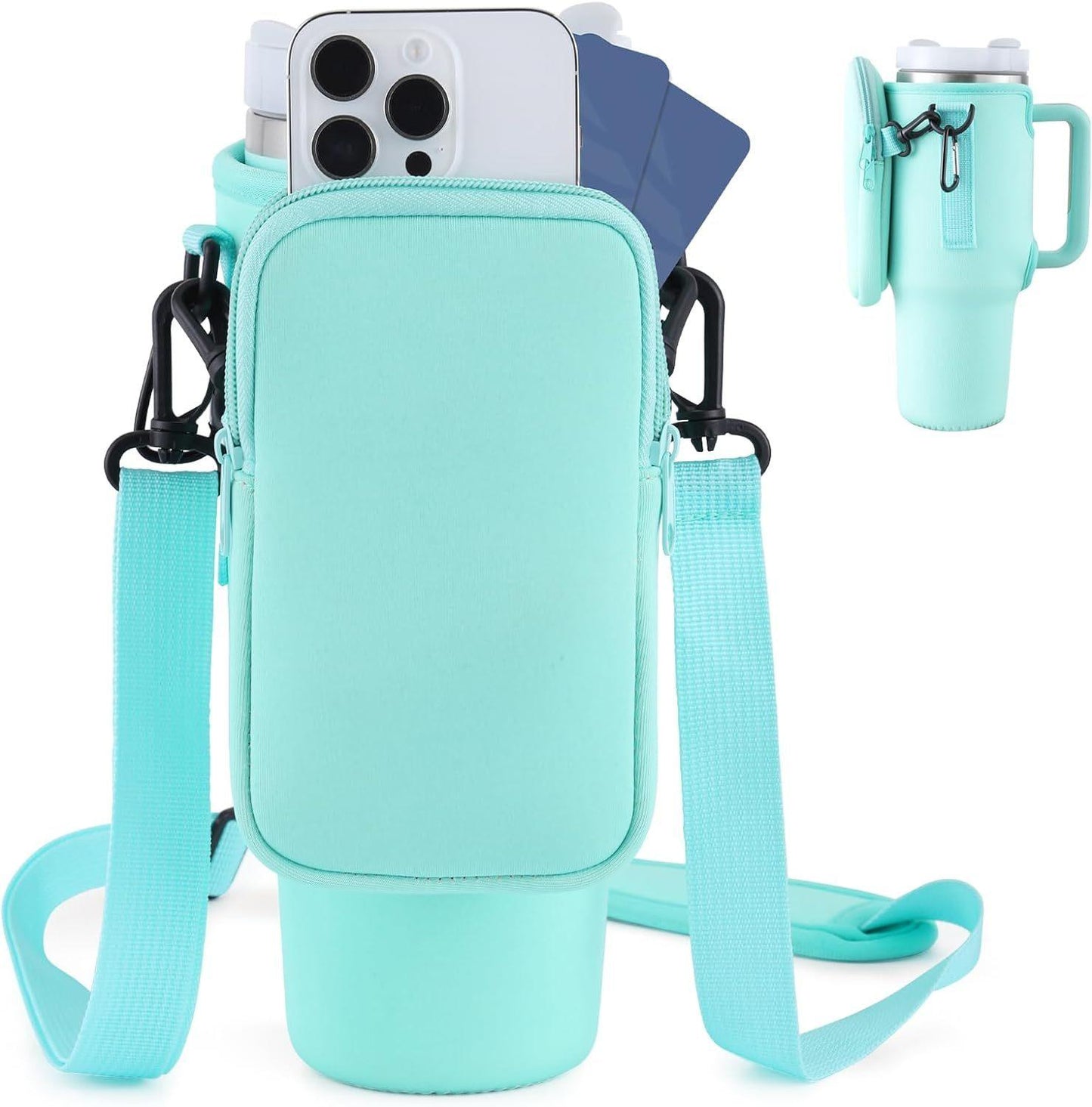 "Slok Water Bottle Carrier Bag for 40oz Tumblers" - Check-Wear